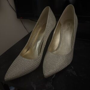 Michael Kors Shimmering Silver Heels